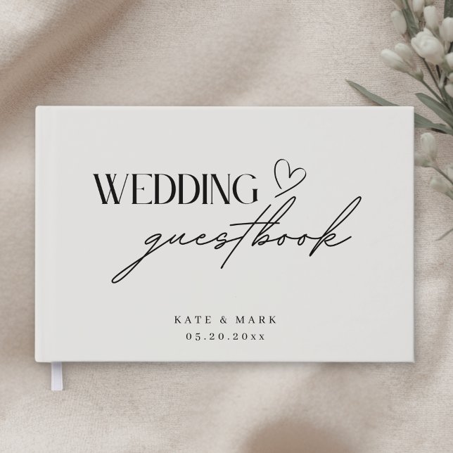 Livro De Visitas Casamento Minimalista (Criador carregado)