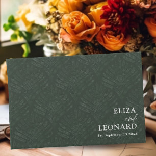 Livro De Visitas Casamento Minimalista Moderno Evergreen Fern da Bo