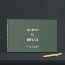 Casamento Minimalista Verde Escuro