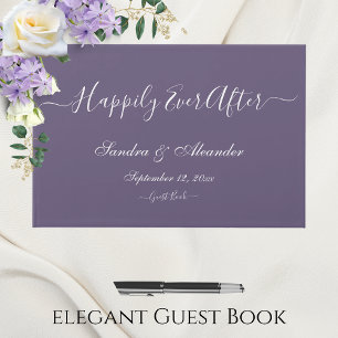 Livro De Visitas Casamento Mínimo Elegante de Ivory Cream