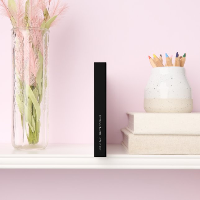 LIVRO DE VISITAS CASAMENTO MOD OLIVE & BLACK TULIP (Coluna)