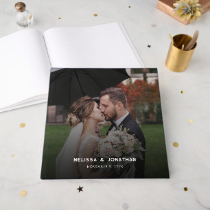Livro De Visitas Casamento Moderno com 1 Foto