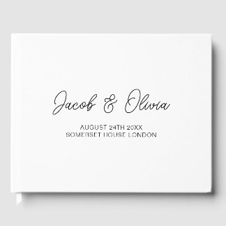 Livro De Visitas Casamento Moderno Personalizado