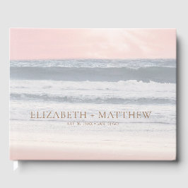 Livro De Visitas Casamento na Praia do Pôr do Sol | Casamento à Bei