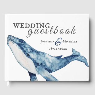 Livro De Visitas Casamento Náutico de Praia da Baleia Humpback com
