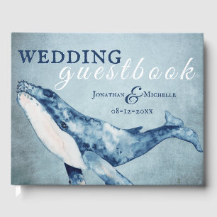 Livro De Visitas Casamento Náutico de Praia da Baleia Humpback com