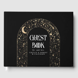 Livro De Visitas Casamento Negra Celestial das Estrelas do Céu Notu