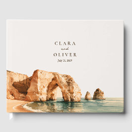 Livro De Visitas Casamento no Arco da Falésia do Algarve Umber Seaf