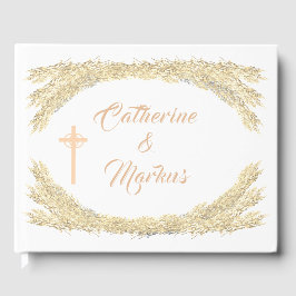 Livro De Visitas Casamento no inverno católico