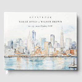 Livro De Visitas Casamento Paisagem Aquarela São Francisco