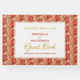 Livro De Visitas Casamento Patriótico da Escritura Cristã CORAL ROS