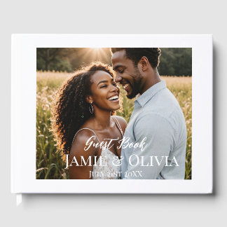 Livro De Visitas Casamento Personalizado - adicione foto e data