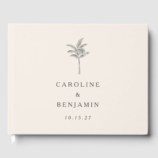 Livro De Visitas Casamento Personalizado De Arte De Linha De Árvore (Frente)