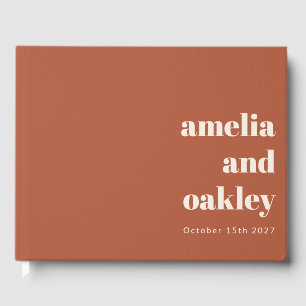 Livro De Visitas Casamento Personalizado De Queda De Feira Minimali