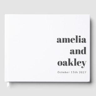 Livro De Visitas Casamento Personalizado De Retrô Branco Negro Mini