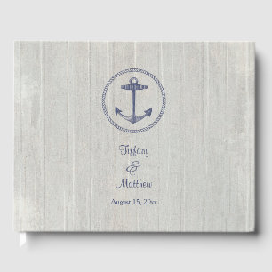 Livro De Visitas Casamento personalizado madeira resistido náutico