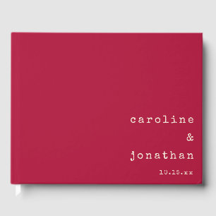 Livro De Visitas Casamento Personalizado Máquina de Escrever Natal