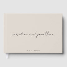 Casamento Personalizado Nome Marfim Creme Elegante
