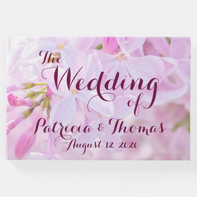 Livro De Visitas Casamento personalizável (Frente)