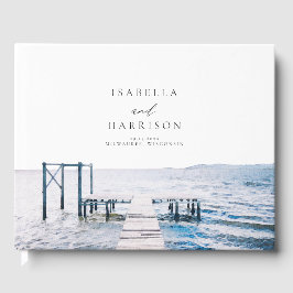 Livro De Visitas Casamento por Aquarela do Lago MAIRI Pier de Desti