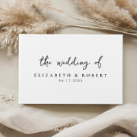 Casamento preto e branco com Script Elegante Simpl