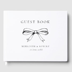 Livro De Visitas Casamento Preto e Branco do Arco Vintage