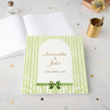 Casamento Retro com Listras Verdes