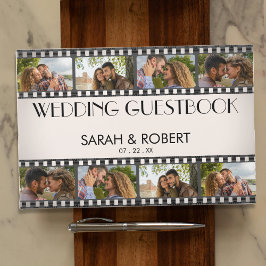 Livro De Visitas Casamento Retro Foto Collage Film Strip