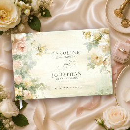 Livro De Visitas Casamento Romântico Regência Floral Jardim Francês