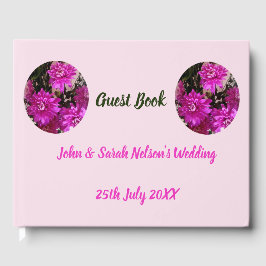 Livro De Visitas Casamento Rosa Floral