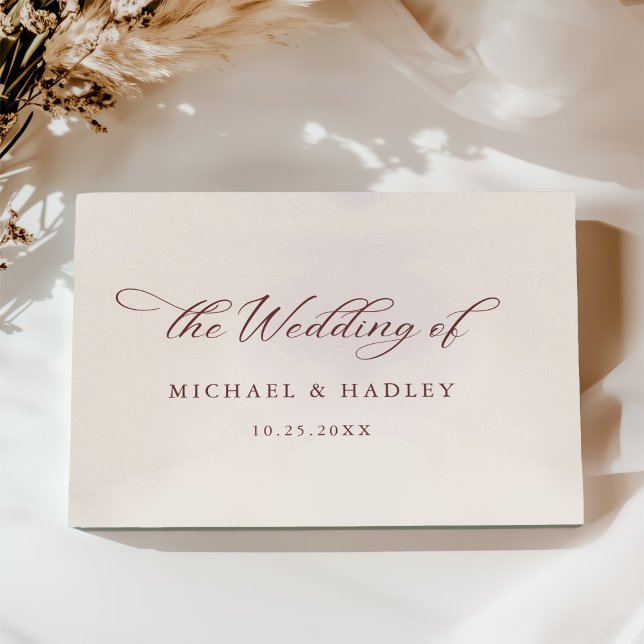 Livro De Visitas Casamento Russo da Caligrafia Simples (Criador carregado)