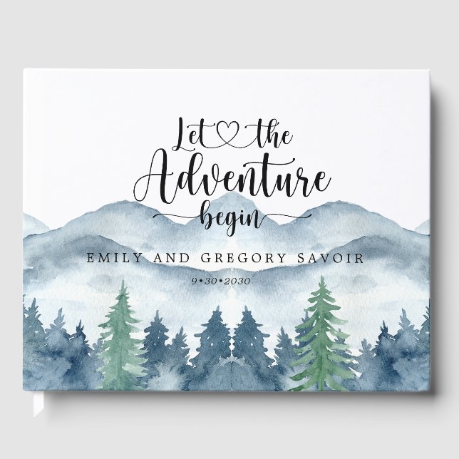 Livro De Visitas Casamento russo da floresta (Frente)