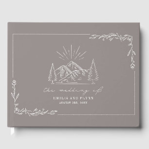 Livro De Visitas Casamento Russo Da Floresta Das Montanhas