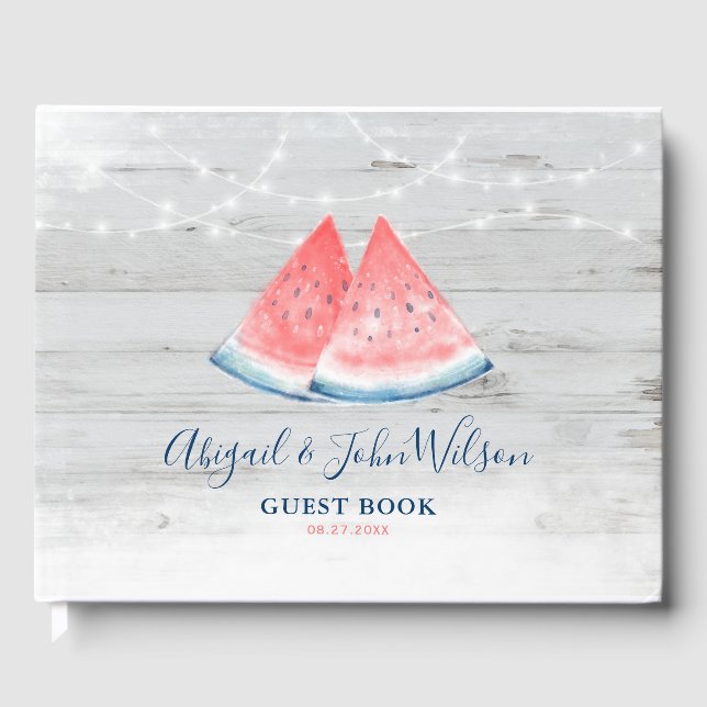 Livro De Visitas Casamento Russo Da Madeira De Campo Branco (Frente)