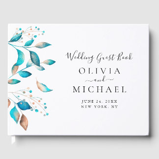 Livro De Visitas Casamento Russo marinho Moderno