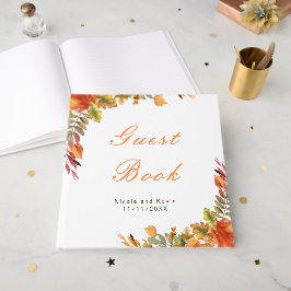 Livro De Visitas Casamento Rustic Autumn Fall