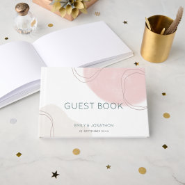 Livro De Visitas Casamento Rustic de Flores Selvagens