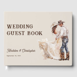 Livro De Visitas Casamento Rustic Western Ranch
