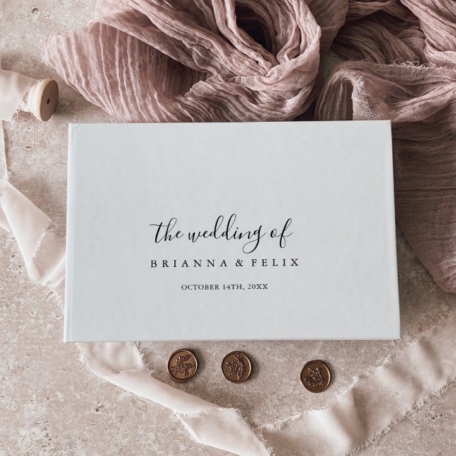 Livro De Visitas Casamento Simples Minimalista (Criador carregado)