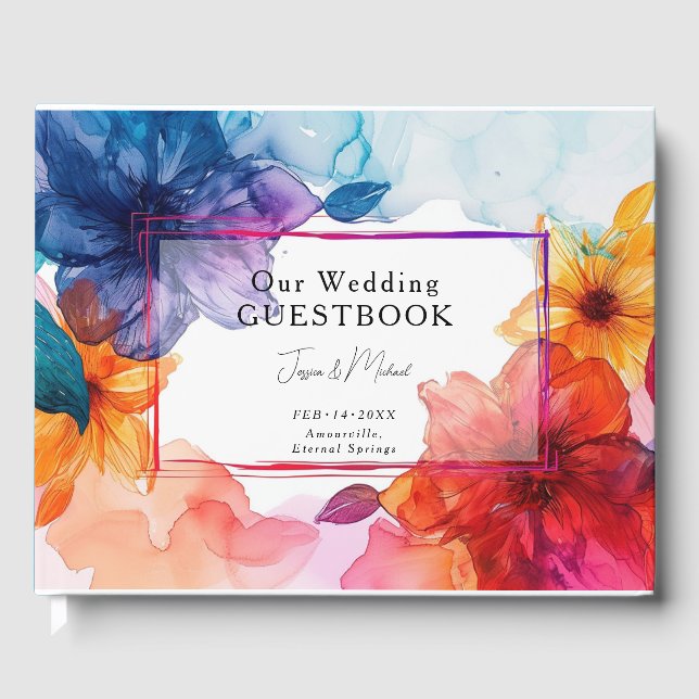 Livro De Visitas Casamento Sonho Anemone Anemone (Frente)