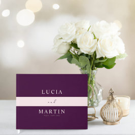 Livro De Visitas Casamento Tipografia Linha Rosa Carmesim Real