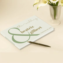 Casamento Verde Elegante Moderno e Creme Ampersand
