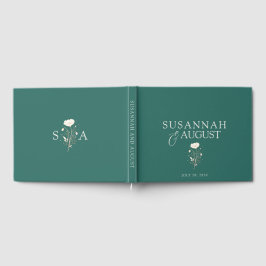 Livro De Visitas Casamento Verde Esmeralda 