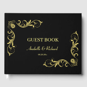 Livro De Visitas Casamento Victoriano Elegante