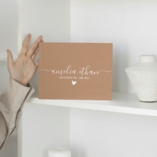 Livro De Visitas Casamentos personalizados minimalistas modernos ma