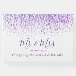 Livro De Visitas Cascata personalizada de arte pontual casamento ro