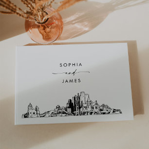 Livro De Visitas Catálogo Convidado de Casamento Skyline de Filadél