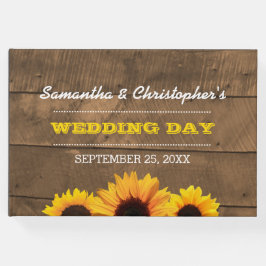 Livro De Visitas Catedral de Girassóis e Madeira Rústica