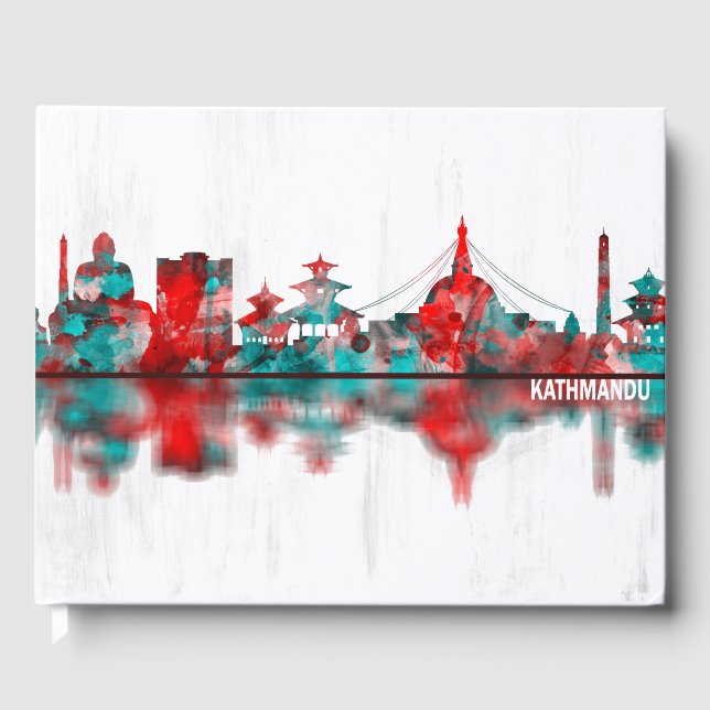 Livro De Visitas Catmandu Nepal Skyline (Frente)
