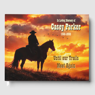 Livro De Visitas Celebração Country Western Cowboy da Vida